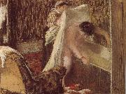 woman after bath Edgar Degas